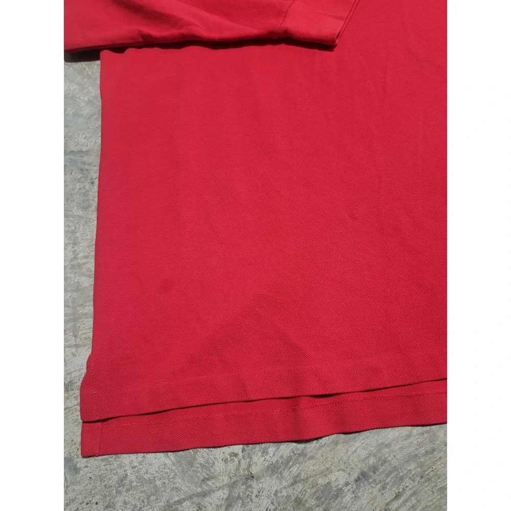 Mens Polo Ralph Lauren Polo Shirt 3XB Big Tall Red Long Sleeve Cotton Pony Logo